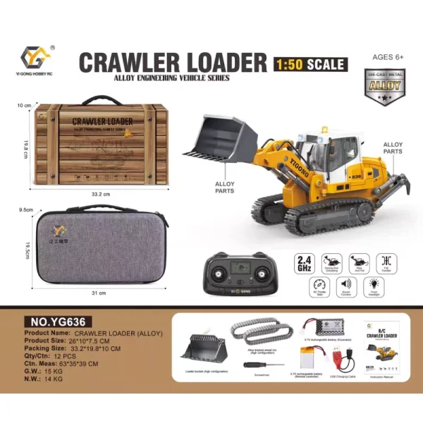 1/50 Yigong 636 RC Loader | Wave RC
